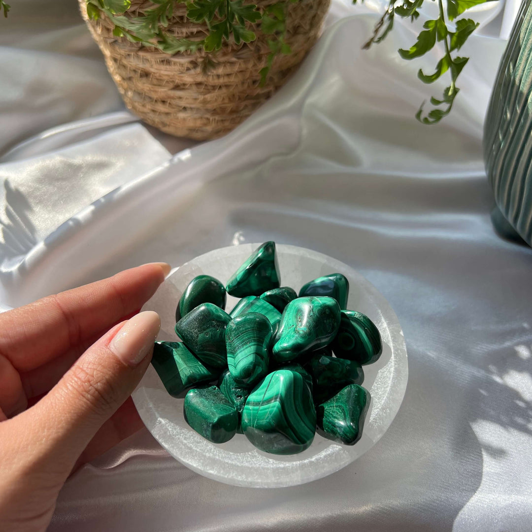 Malachite Tumbled Stones - My Sacred Soul