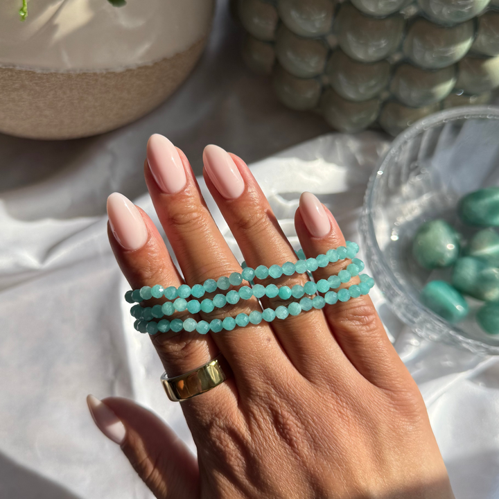 Amazonite Faceted Bracelet - My Sacred Soul