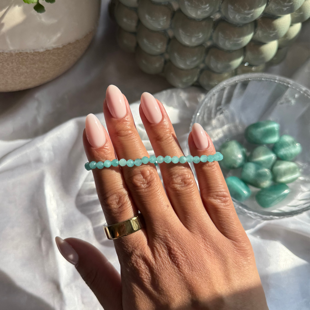 Amazonite Faceted Bracelet - My Sacred Soul