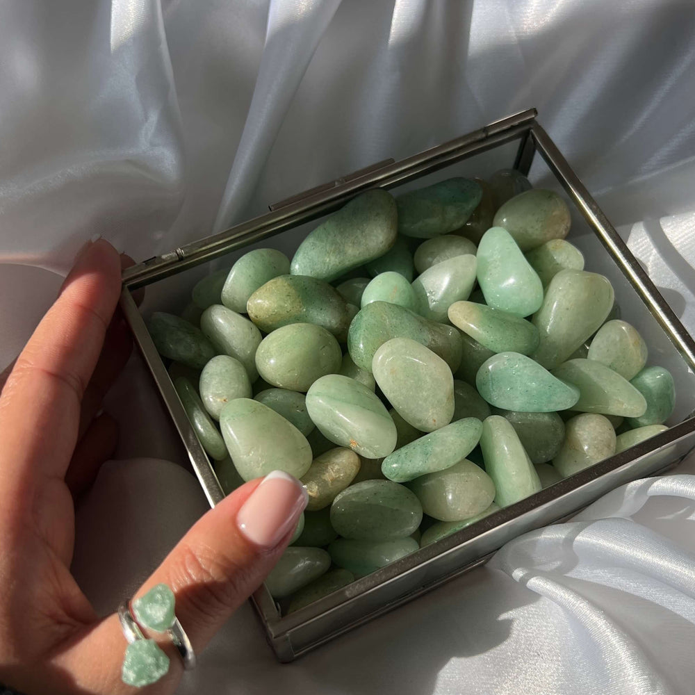 Green Aventurine Tumbled Stones - My Sacred Soul
