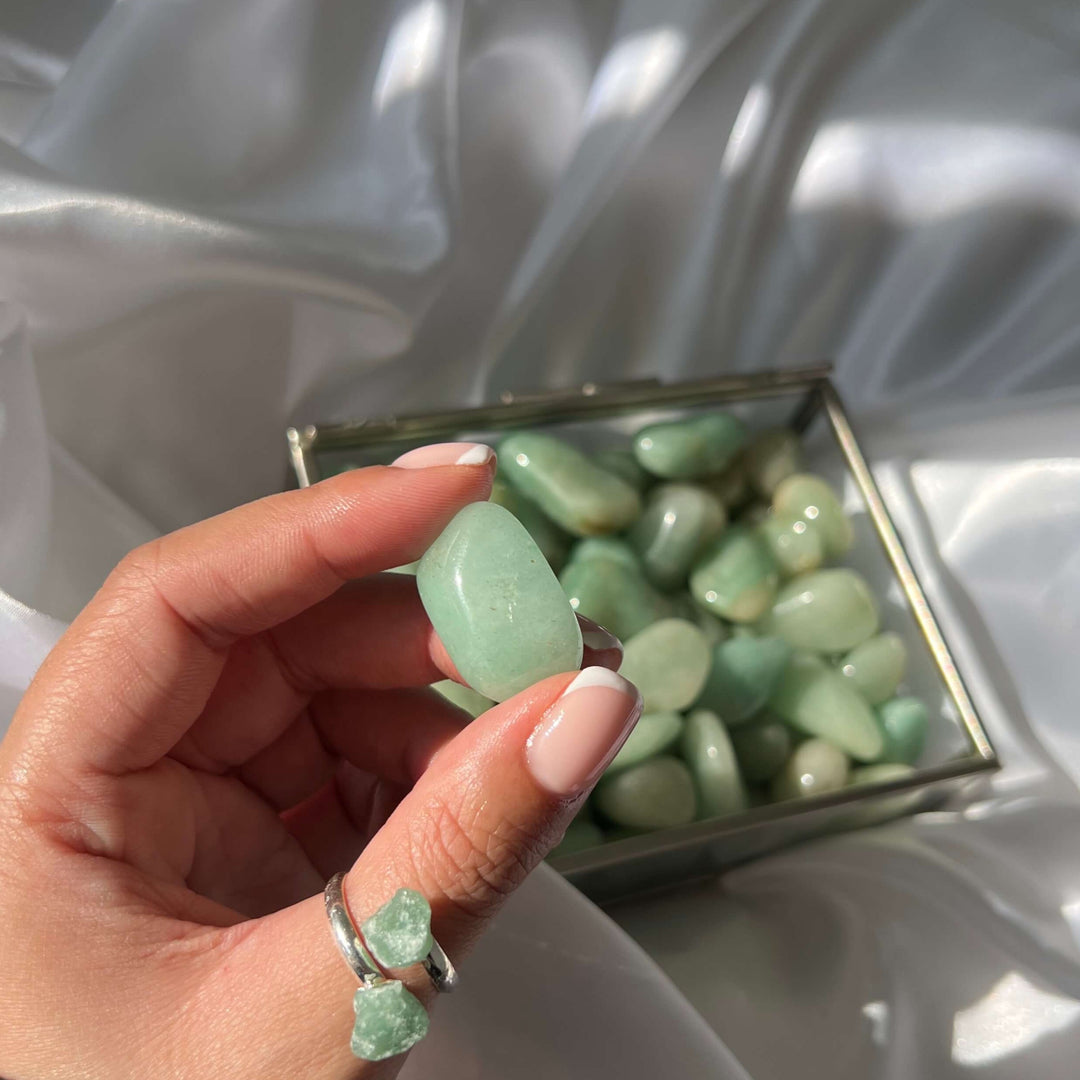 Green Aventurine Tumbled Stones - My Sacred Soul