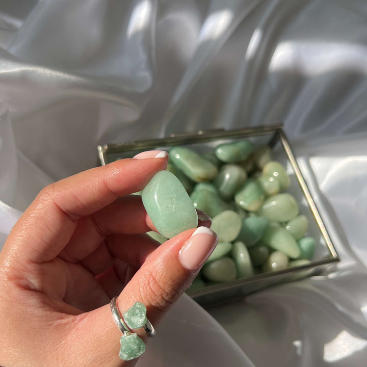 Green Aventurine Tumbled Stones - My Sacred Soul