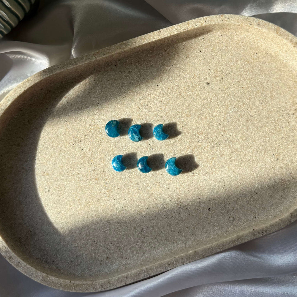 Blue Apatite Mini Moon - My Sacred Soul