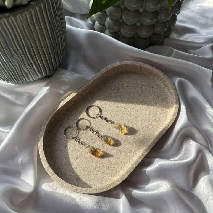 Mini Rough Citrine Keyring - My Sacred Soul