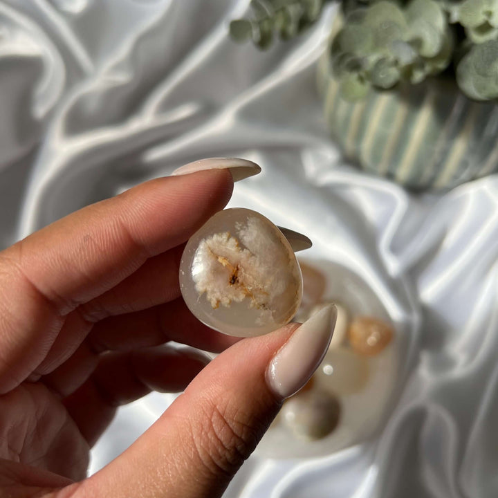 Flower Agate Tumbled Stones - My Sacred Soul