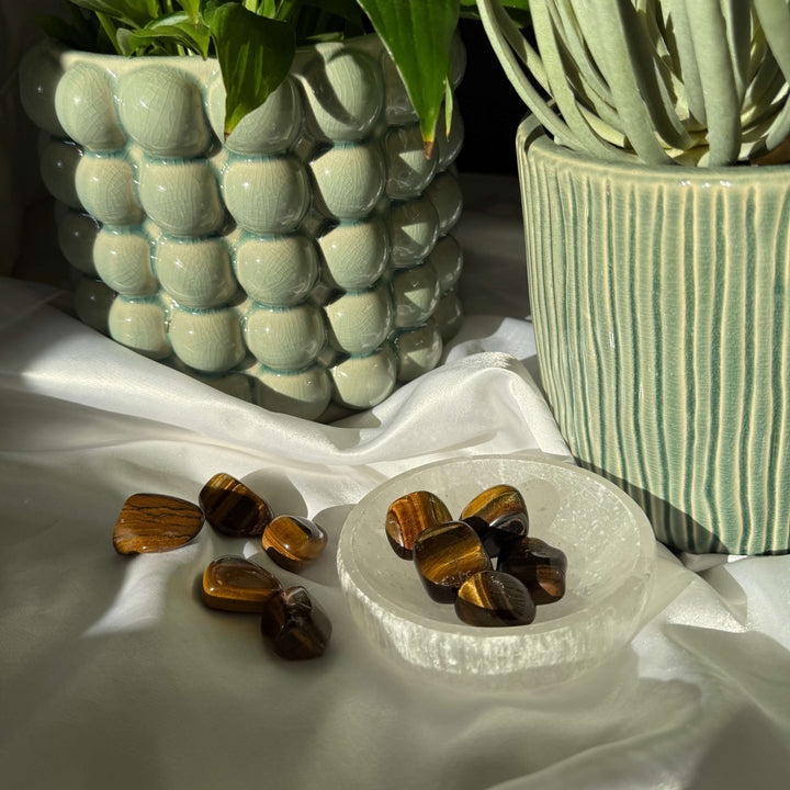 Golden Tiger's Eye Tumbled Stones - My Sacred Soul