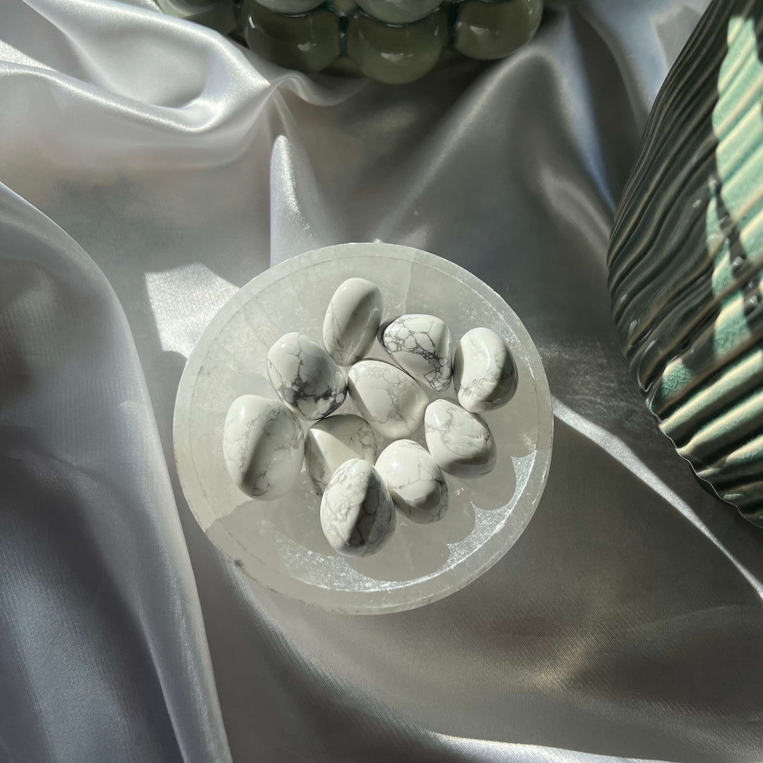 Howlite Tumbled Stones - My Sacred Soul
