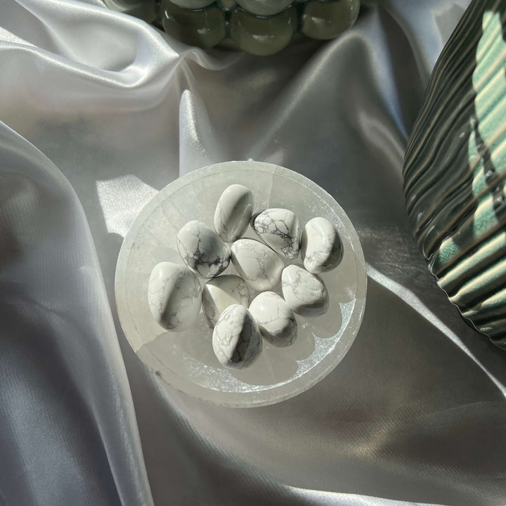Howlite Tumbled Stones - My Sacred Soul
