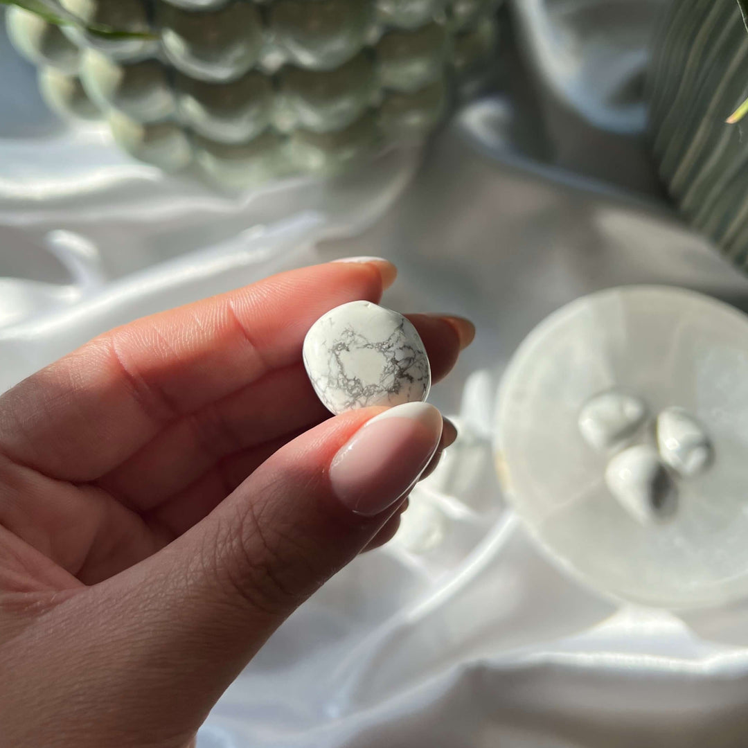 Howlite Tumbled Stones - My Sacred Soul