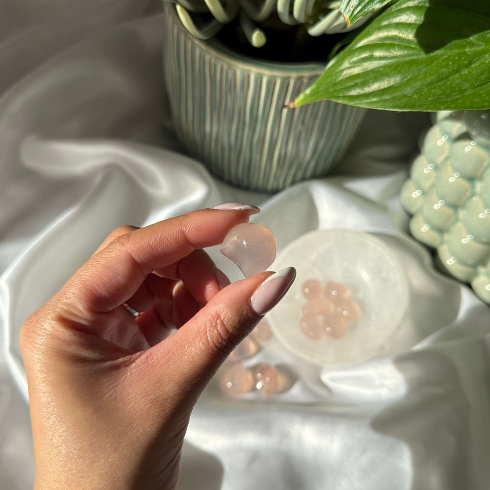 Pink Chalcedony Tumbled Stones - My Sacred Soul