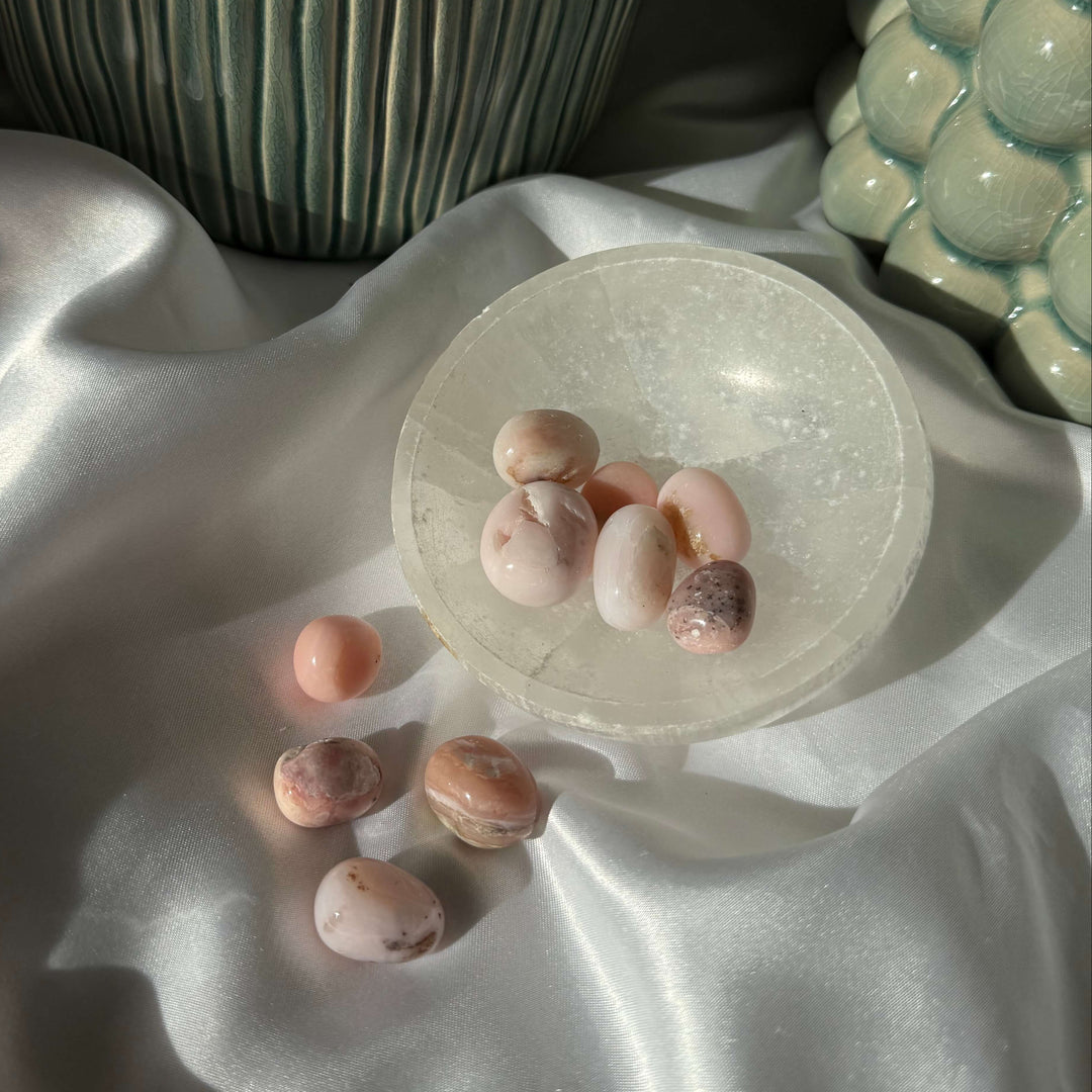 Pink Opal Tumbled Stones - My Sacred Soul