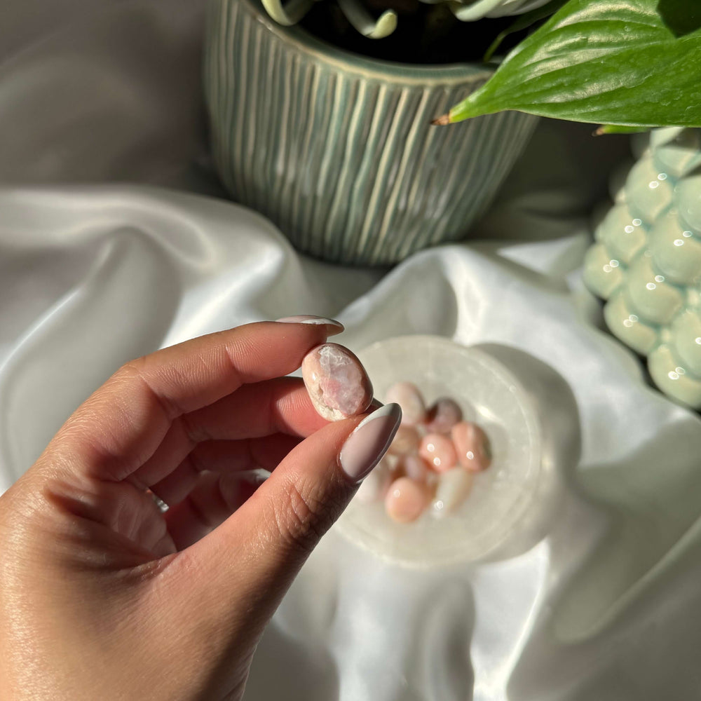 Pink Opal Tumbled Stones - My Sacred Soul