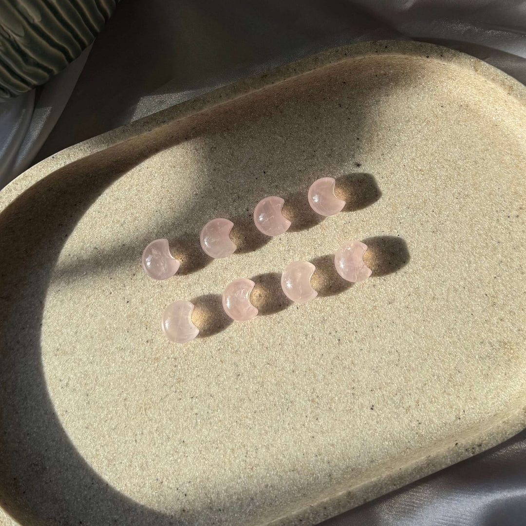 Rose Quartz Mini Moon - My Sacred Soul