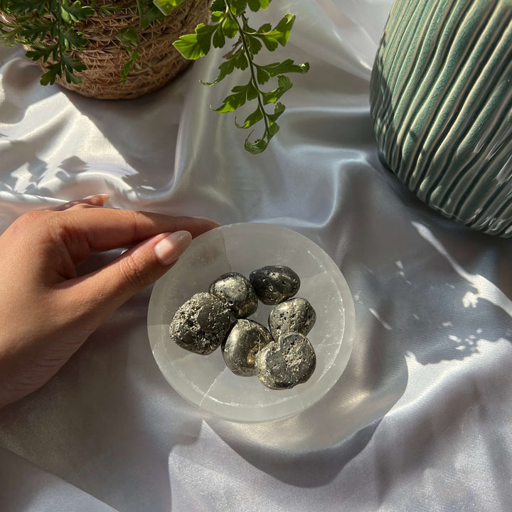 Pyrite (Fool's Gold) Tumbled Stones - My Sacred Soul