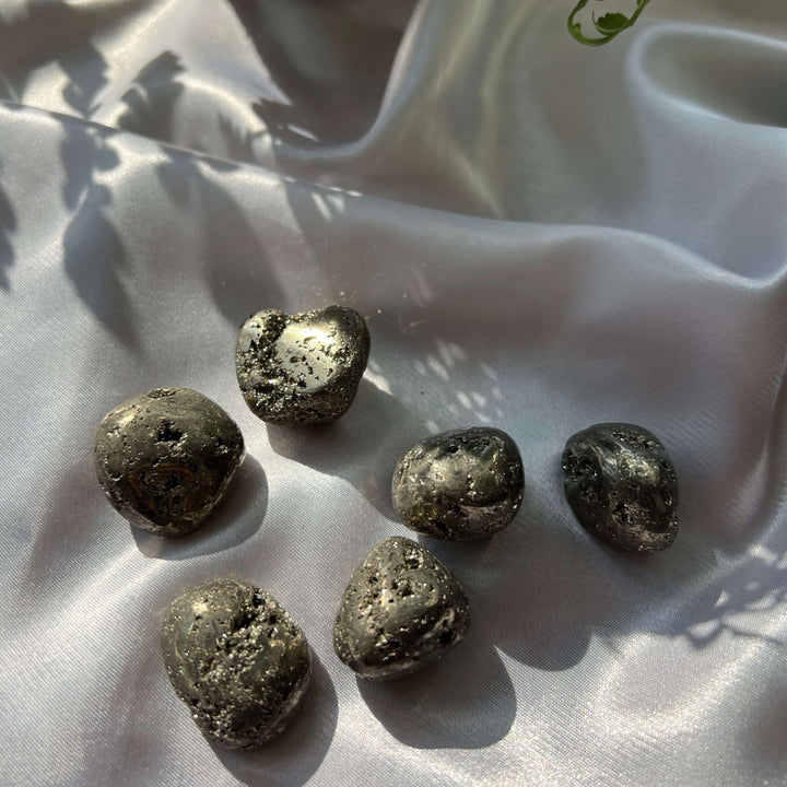 Pyrite (Fool's Gold) Tumbled Stones - My Sacred Soul