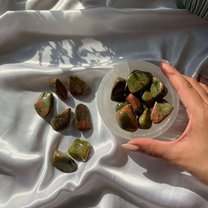 Unakite Tumbled Stones - My Sacred Soul