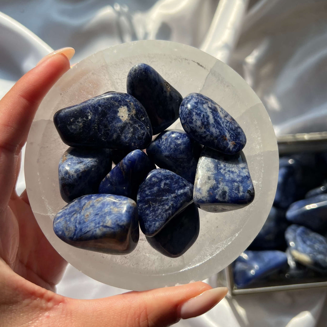 Sodalite Tumbled Stones - My Sacred Soul