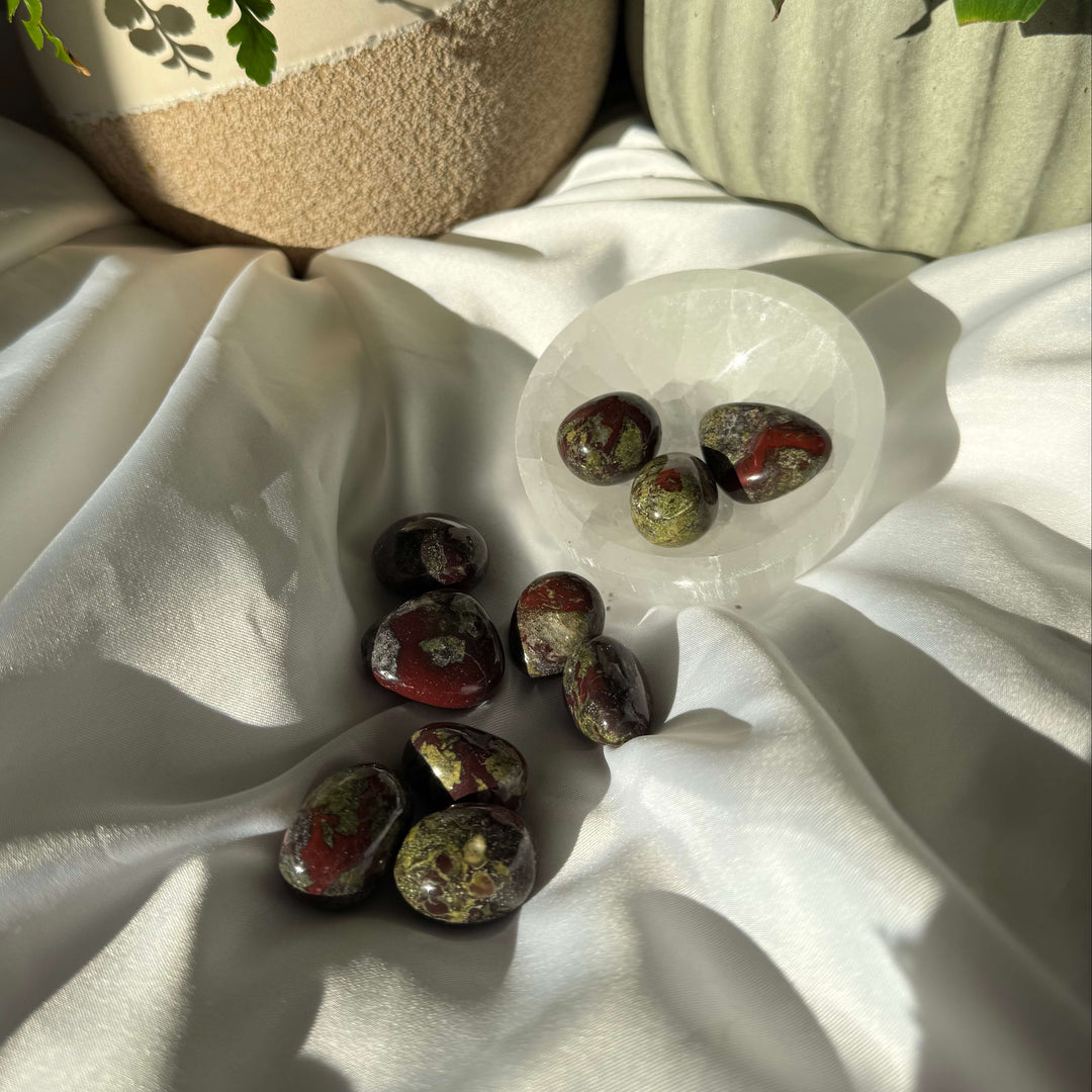 Dragon's Blood Jasper Tumbled Stone
