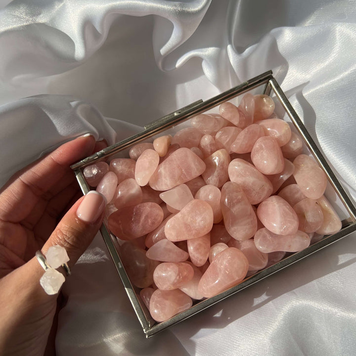 Rose Quartz Tumbled Stones - My Sacred Soul