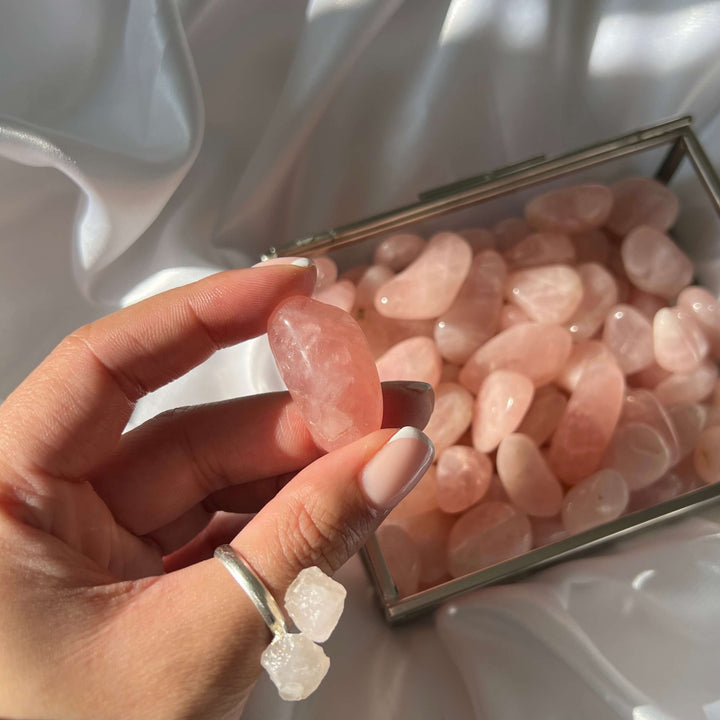 Rose Quartz Tumbled Stones - My Sacred Soul