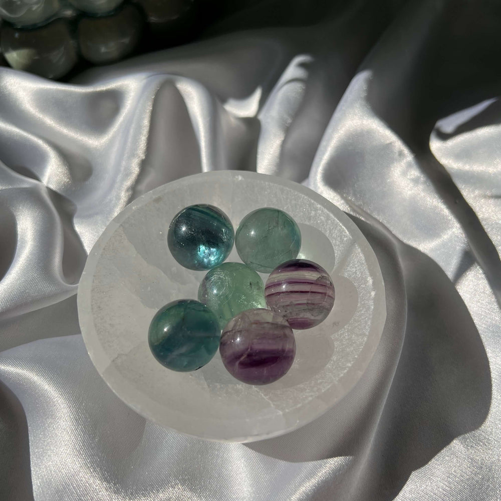 Rainbow Fluorite Mini Spheres - My Sacred Soul