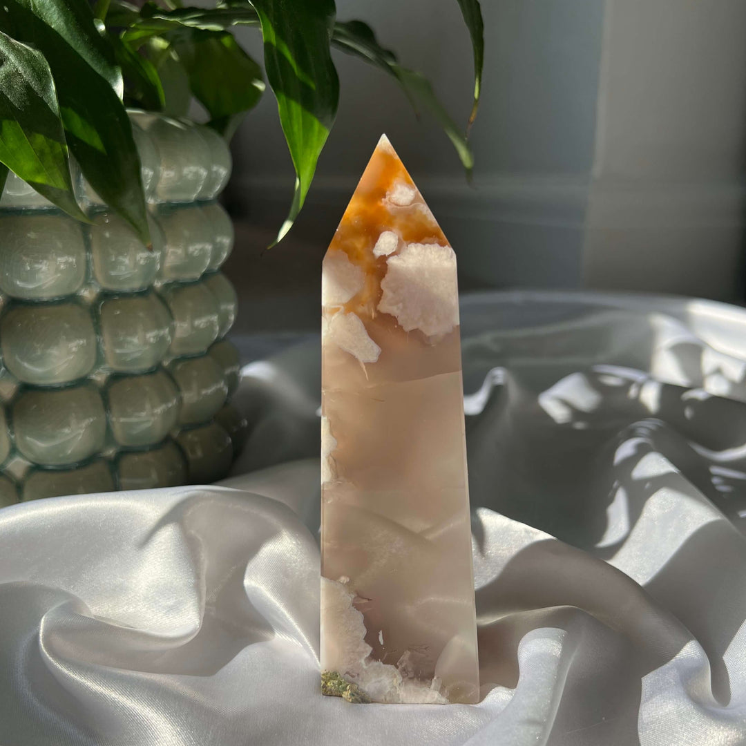 Flower Agate Druzy Tower - My Sacred Soul