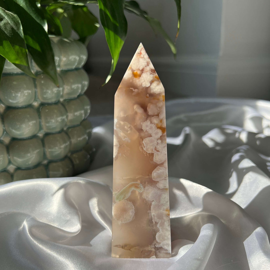 Flower Agate Druzy Tower - My Sacred Soul