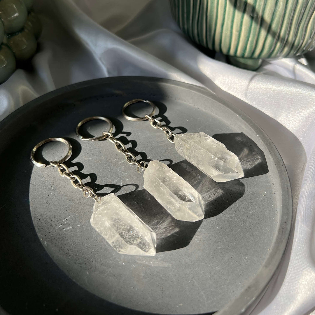 Clear Quartz Keyring - My Sacred Soul