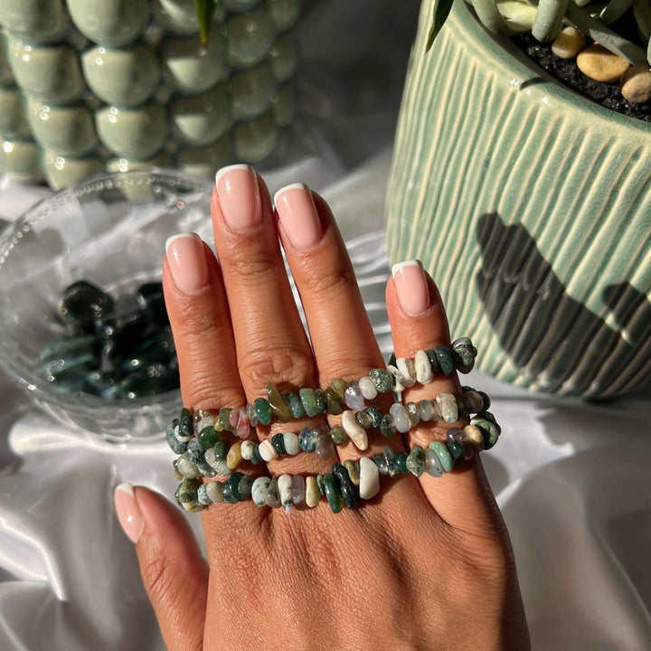 Moss Agate Bracelet - My Sacred Soul