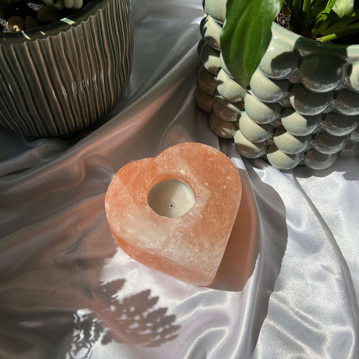 Himalayan Salt Candle Holder - My Sacred Soul