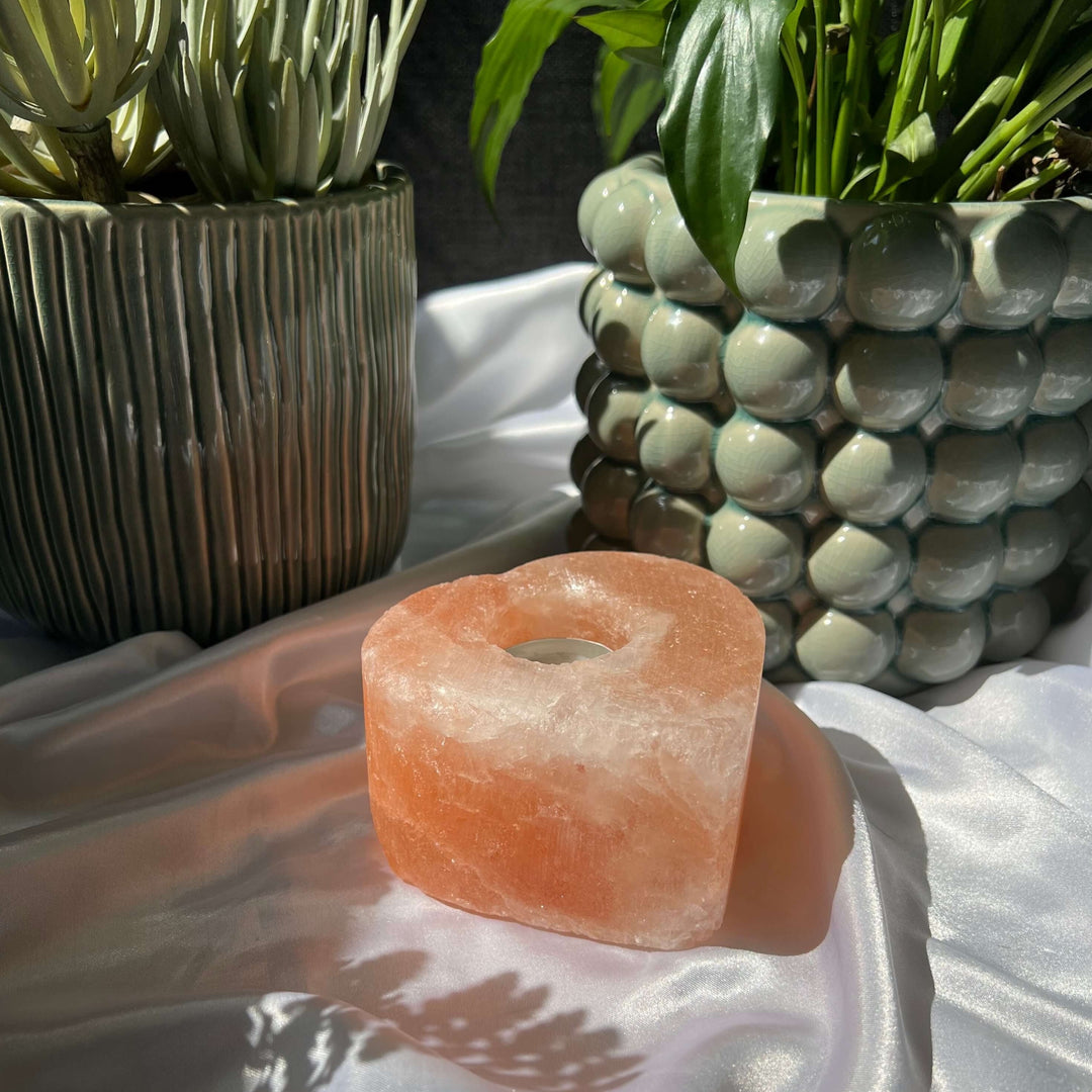 Himalayan Salt Candle Holder - My Sacred Soul