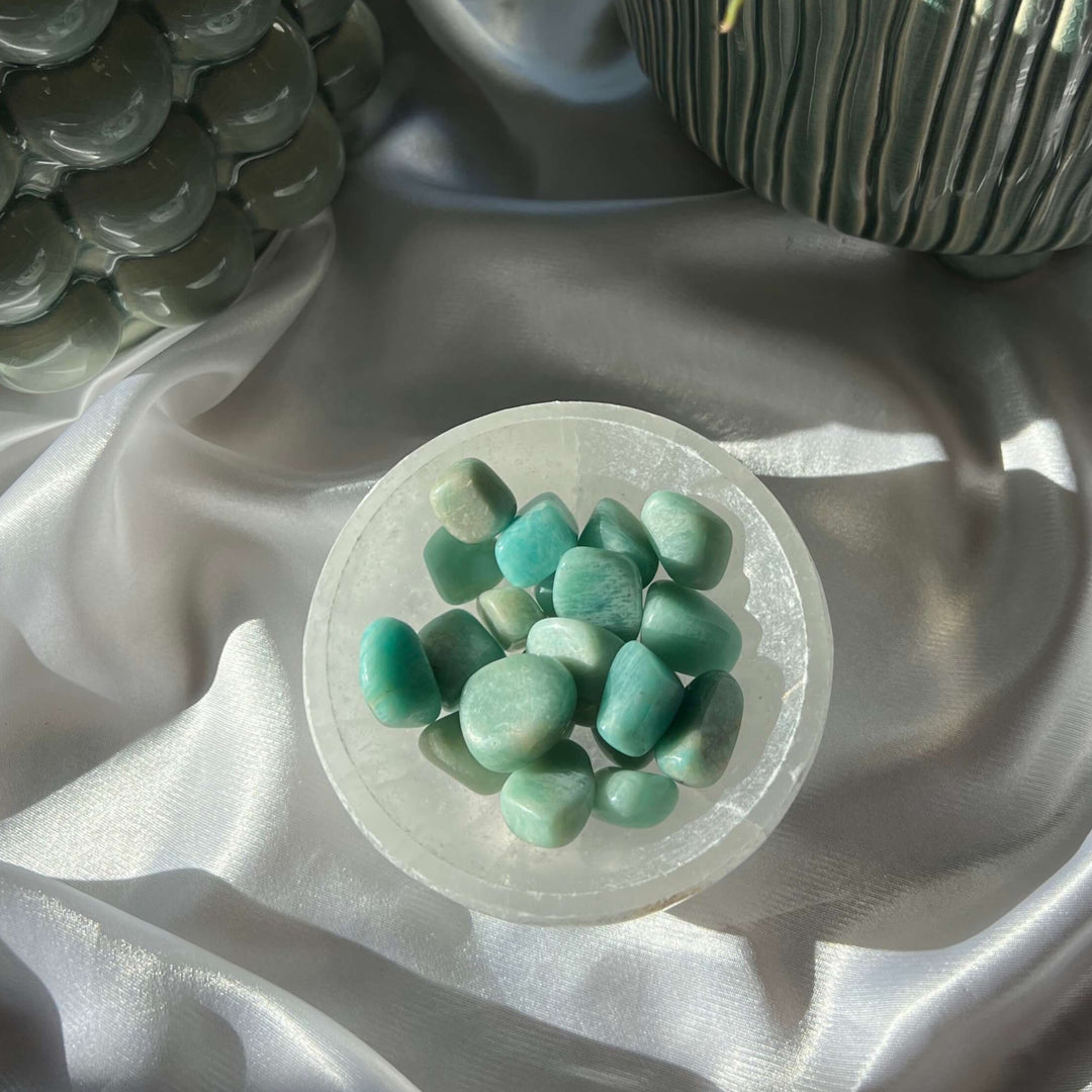 Amazonite Tumbled Stones - My Sacred Soul