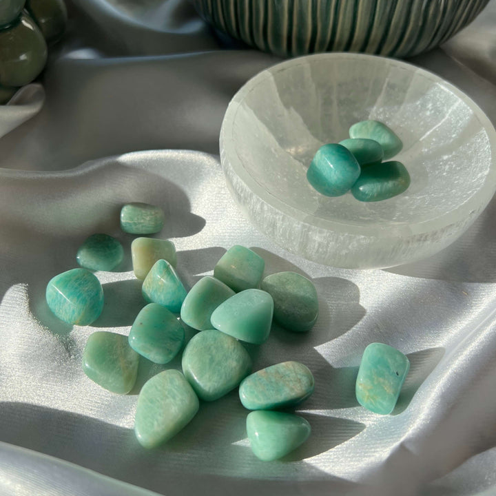 Amazonite Tumbled Stones - My Sacred Soul