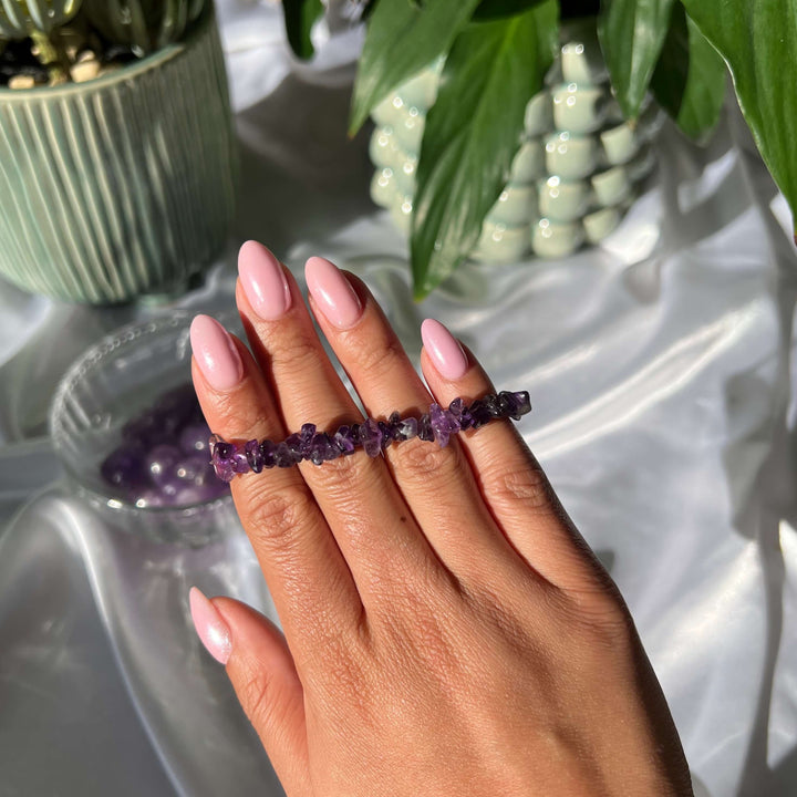 Amethyst Silver Bracelet - My Sacred Soul