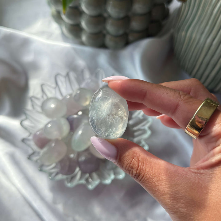 Lilac Fluorite Large Tumbled Stones