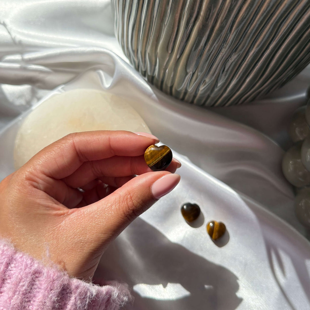 Golden Tiger's Eye Mini Heart - My Sacred Soul