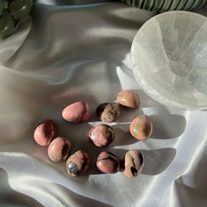 Rhodonite Tumbled Stones - My Sacred Soul