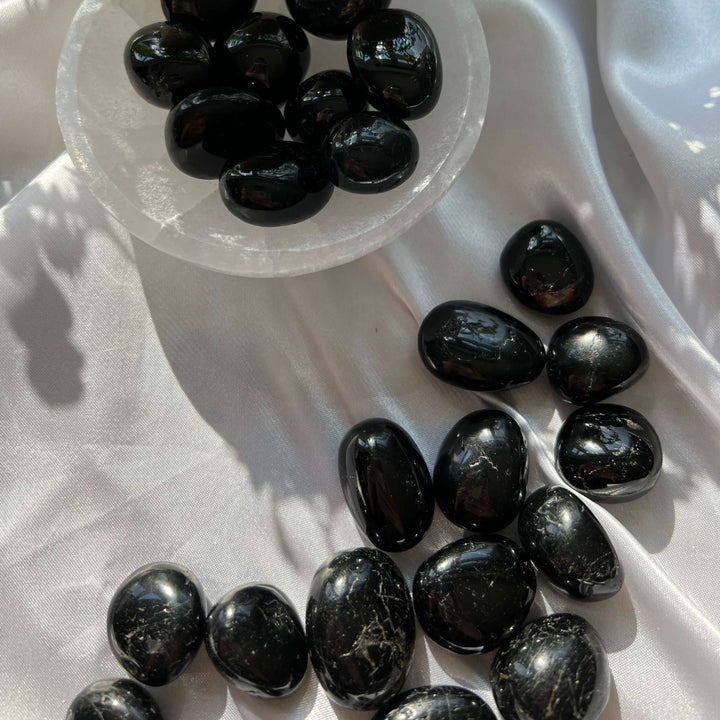 Black Tourmaline Tumbled Stones - My Sacred Soul