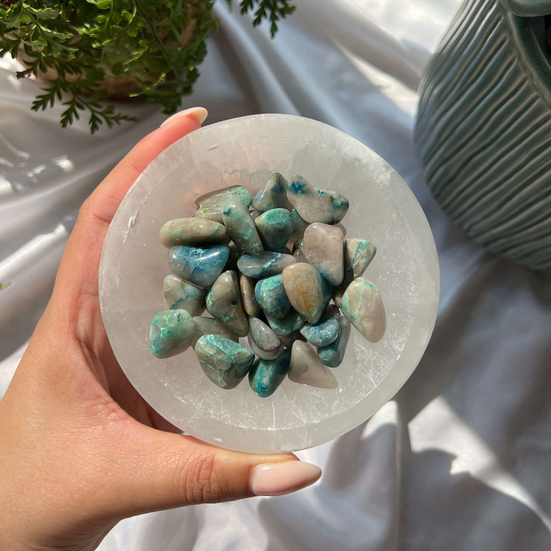 Chrysocolla Tumbled Stones - My Sacred Soul